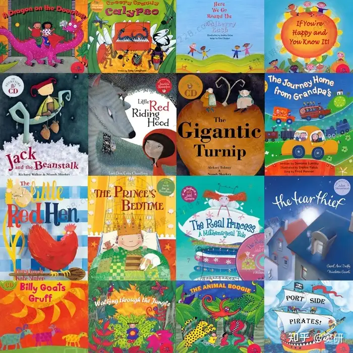免费分享 16册barefoot Books童谣绘本 配套音频 每一帧都是儿童画 知乎