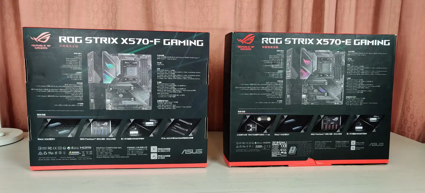 华硕ROG Strix X570-F Gaming对比ROG Strix X570-E Gaming - 知乎