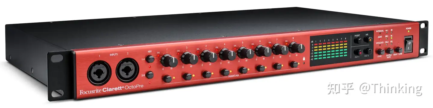 Focusrite Clarett+ OctoPre上市，带有8通道的ADAT话筒前置放大器和