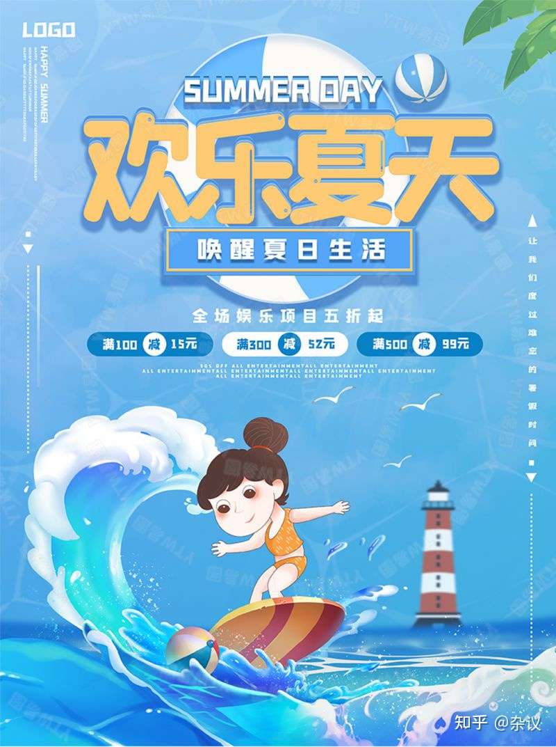 夏季主题海报图片 设计背景素材大全 知乎