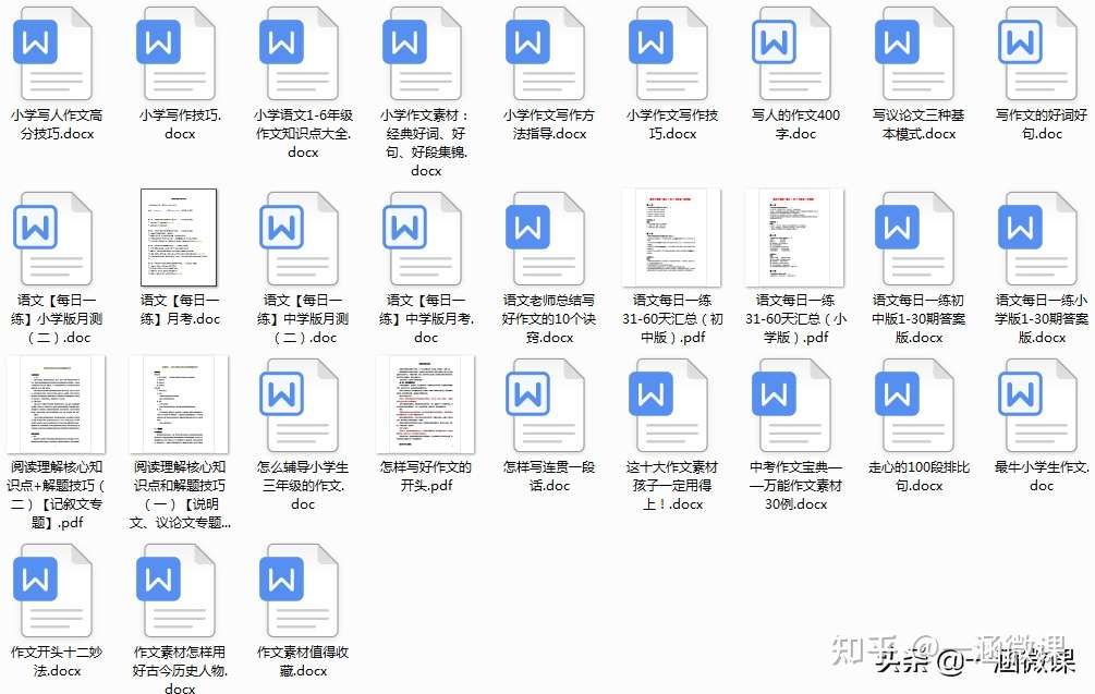 21中小学作文指导大全 含作文素材和写作指导 收藏 知乎