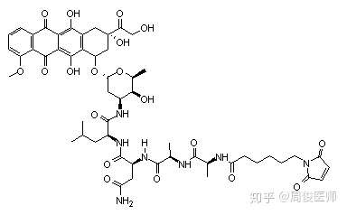 注射用莱古比星是一种新型的蒽环类抗肿瘤药物,其化学结构设计为3个