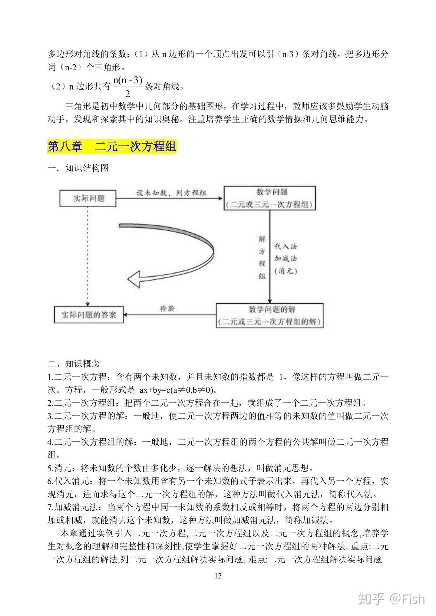 人教版 初中数学知识点合集 知乎