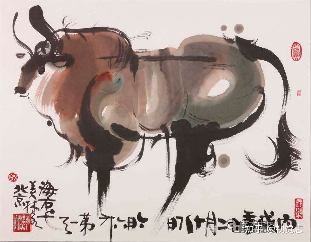 众生平等 万物有灵 韩美林的生肖牛牛气冲天牛运亨通 知乎