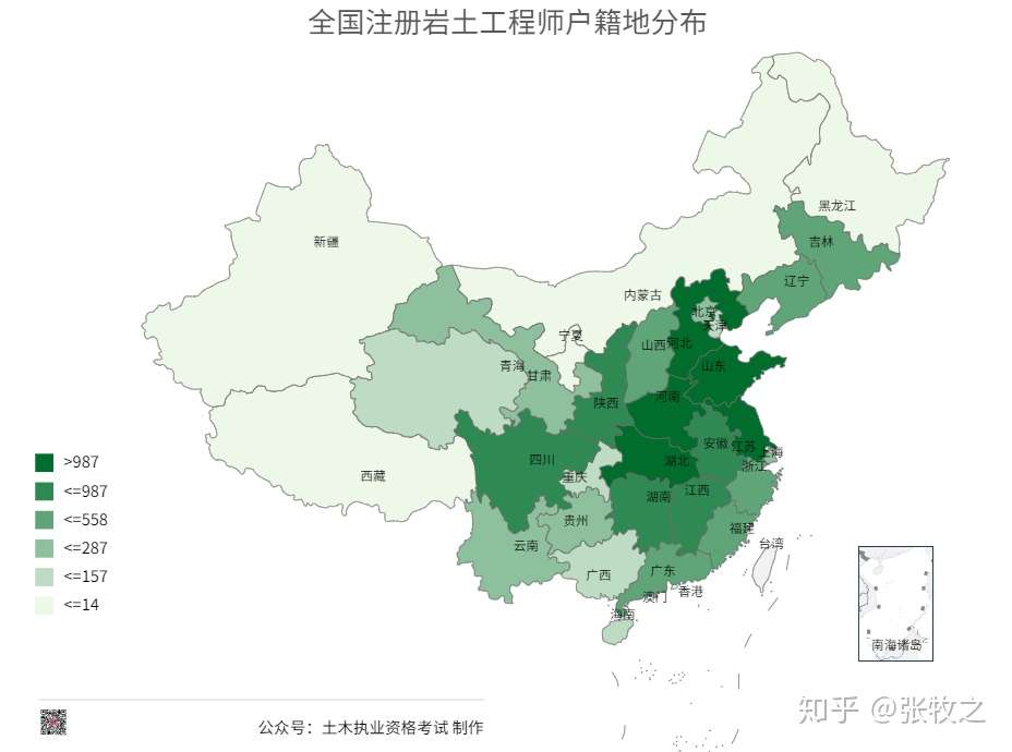 全国注册岩土工程师人才流向图鉴 知乎