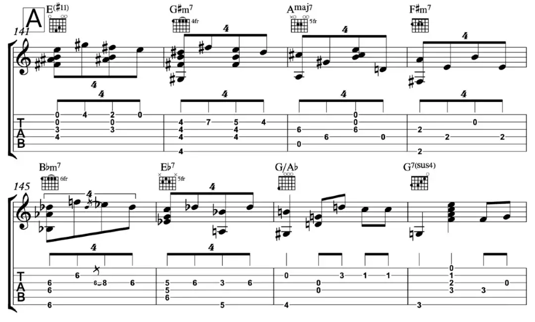 爵士乐曲分析 叶老师最 有市场 的爵士指弹曲目里包含了哪些知识 知乎