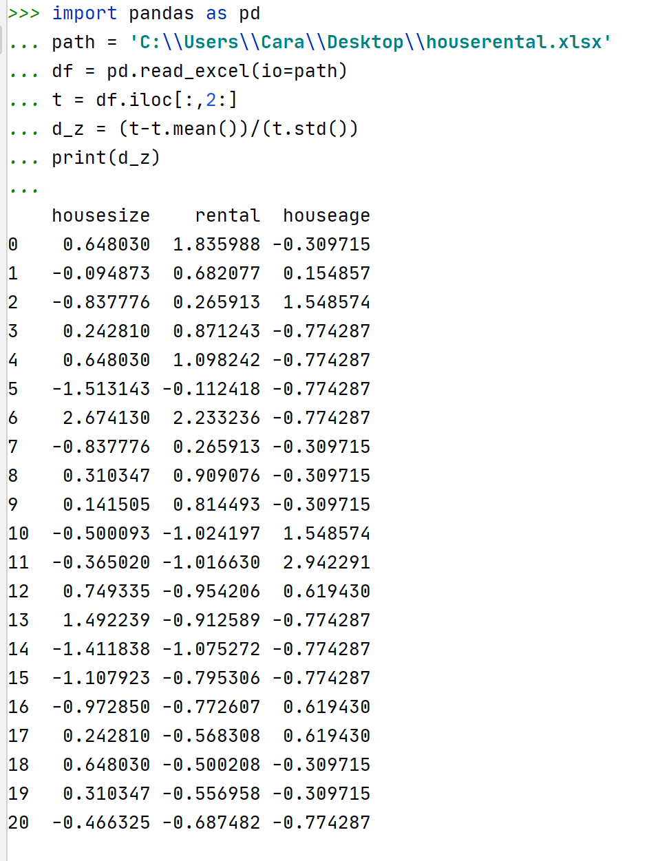 Python 数据标准化 知乎