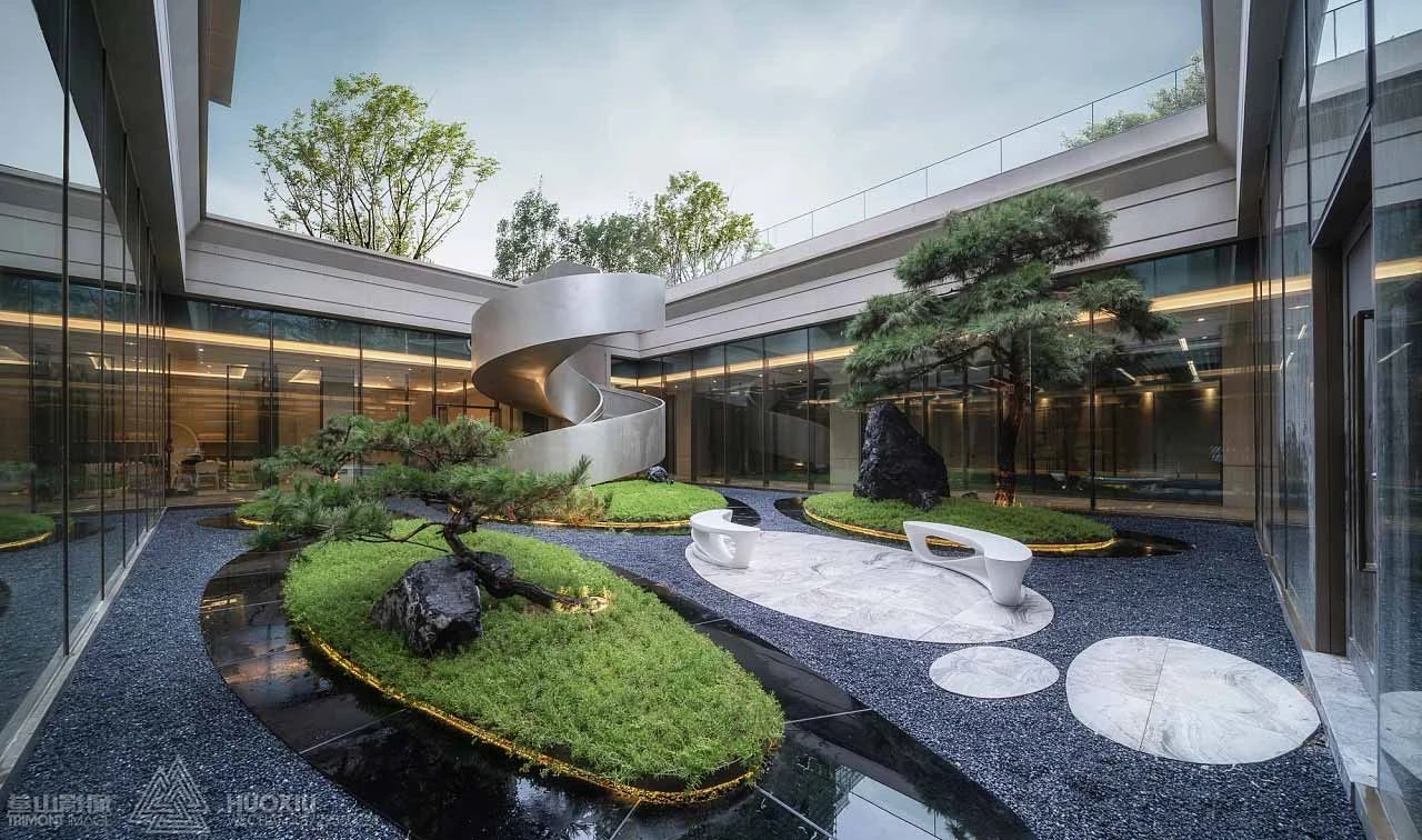 来看看中庭设计的漂亮的打开方式 看完开眼了 知乎