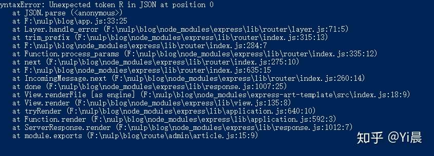 Unexpected Token R In Json At Position 0 知乎