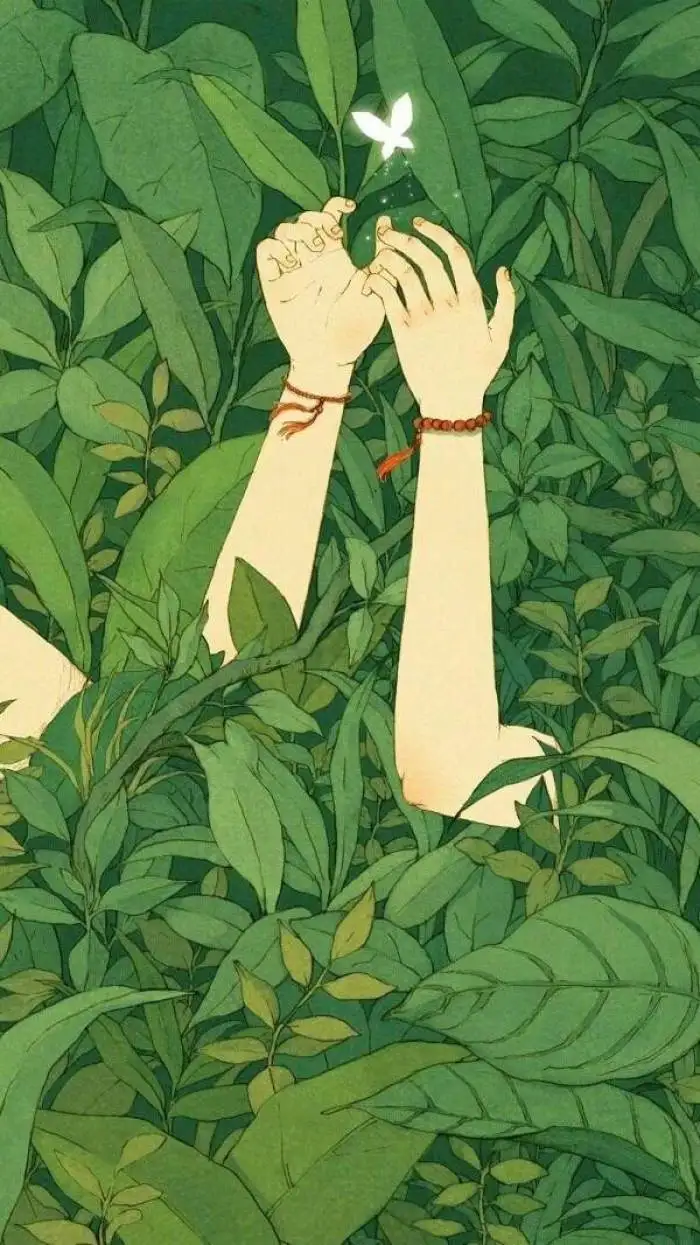 极富美感的绿色系壁纸（无水印）(绿色壁纸唯美可爱)