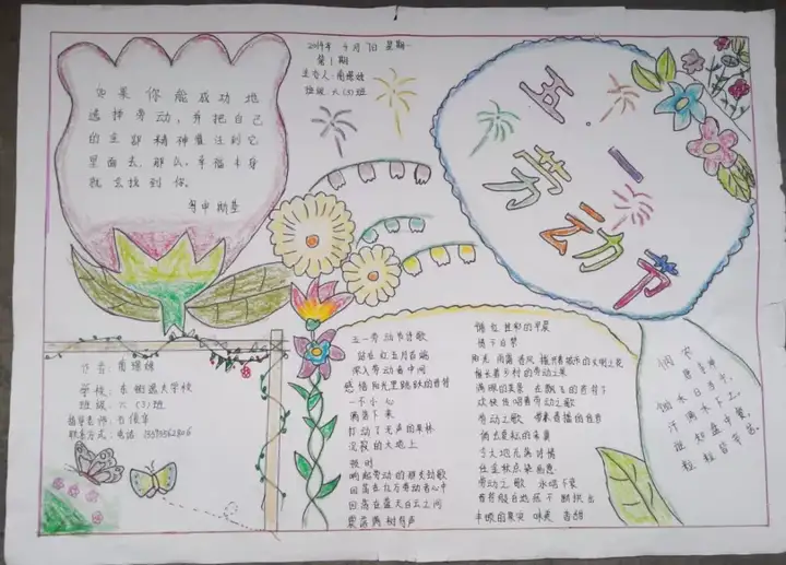 五一劳动节手抄报精选！孩子一定能用到！赶紧收藏