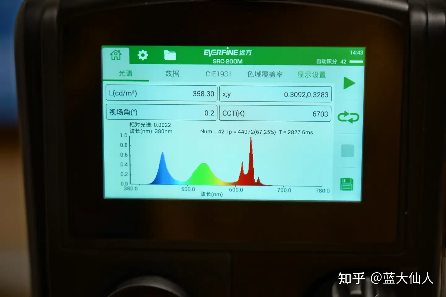 创维A23S光谱
