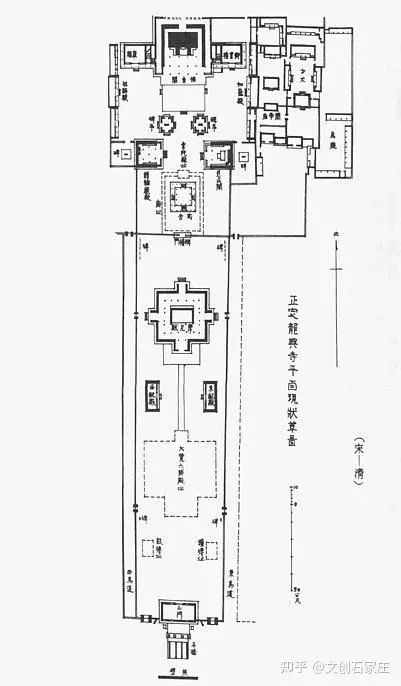 竹林墨客:石家庄老照片之梁思成手绘隆兴寺结构图