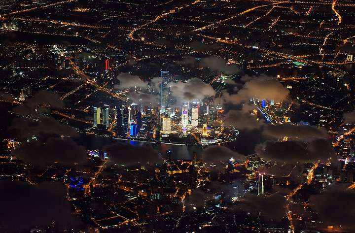 从空中看上海是什么样的?