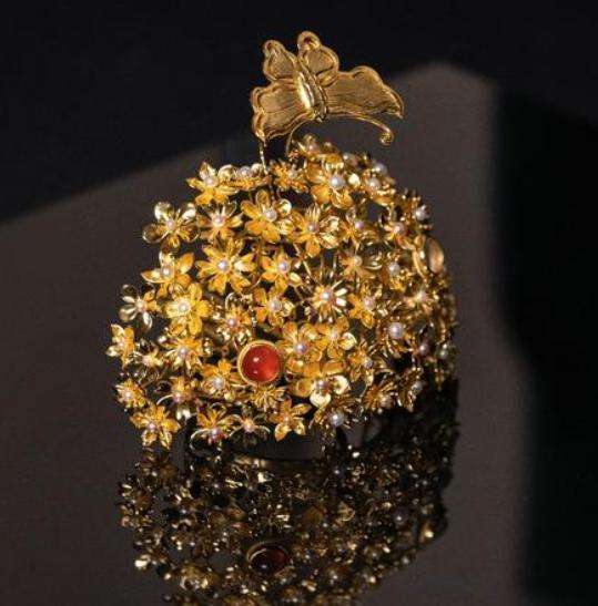 越王古法黄金 金虫钿 草虫簪 古人用虫子做的首饰 竟比宝石还好看 知乎