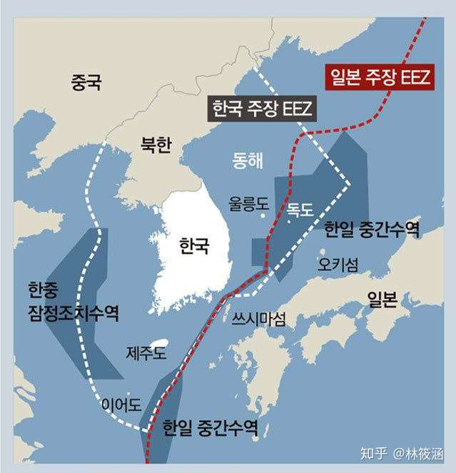 中韩黄海划界谁吃亏图片