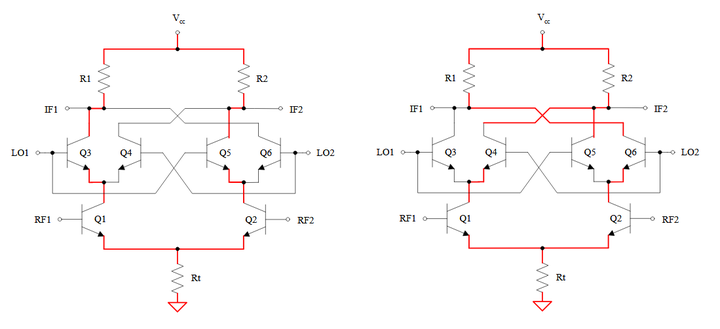 吉尔伯特单元模拟乘法器混频器