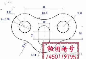 平面绘图绘制工程线框图cad画图dxf激光切割线型图
