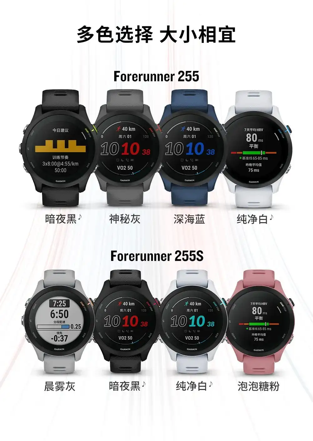 訳あり 新品未開封☆GARMIN Forerunner PowderGrey 255S ランニング