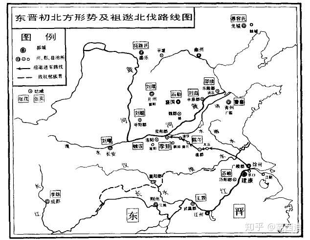 祖逖北伐为什么能收复黄河以南?