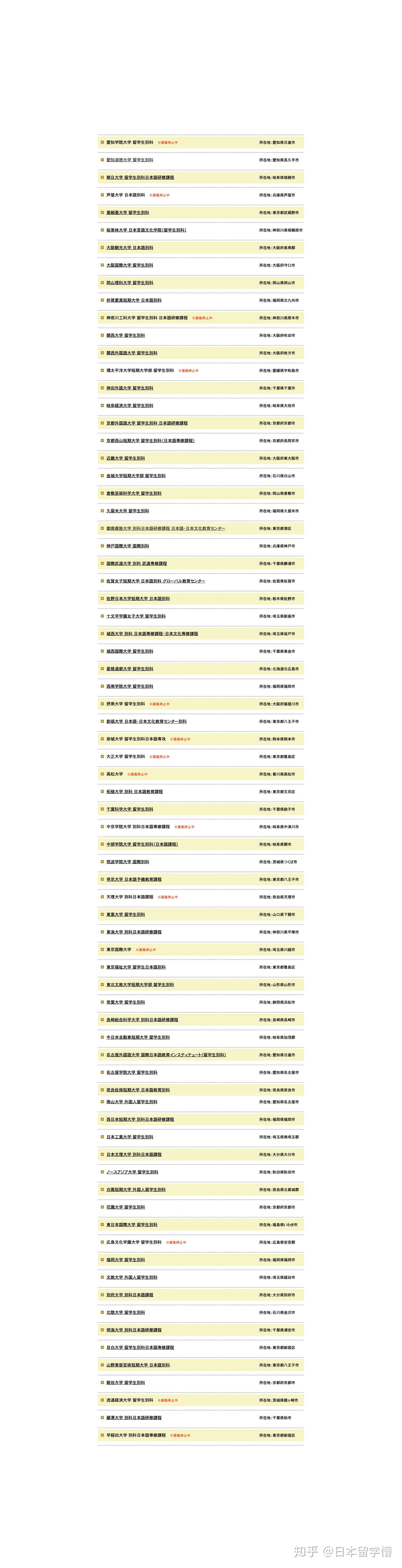 日本语教育别科 学校清单 全部收录 知乎