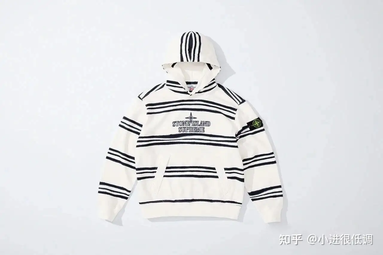 Stone Island x Supreme FW20石头岛扭曲条纹连帽帽衫整体展示- 知乎