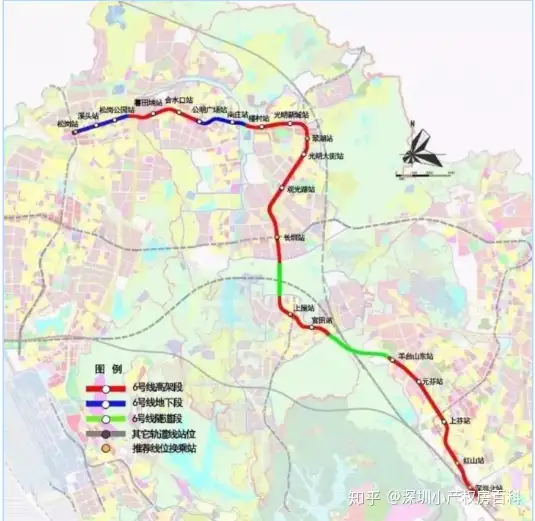 深圳地铁6号线二期线路图 最新版（深圳6号地铁沿线小产权，看看这些楼盘适不适合你上班自住）