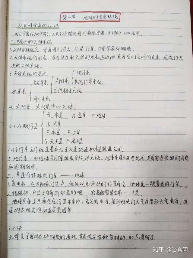 地理手抄笔记 知乎 地理手抄笔记 知乎