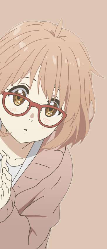 想要用这张栗山未来的图片做手机壁纸但是如果用纯白色填充太单调了有