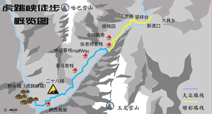 香格里拉虎跳峽這條路已成國際徒步線