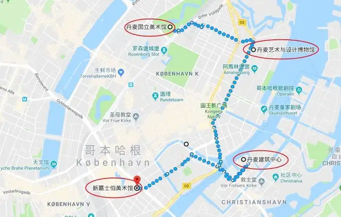 在丹麦首都哥本哈根想要看人文景点，那么要如何规划路线（丹麦哥本哈根公园球场）
