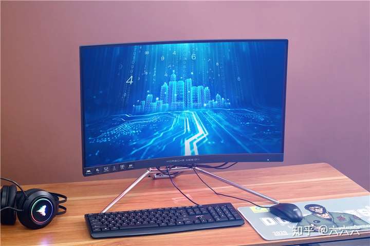 保时捷联名款,aoc电竞曲面显示器测评