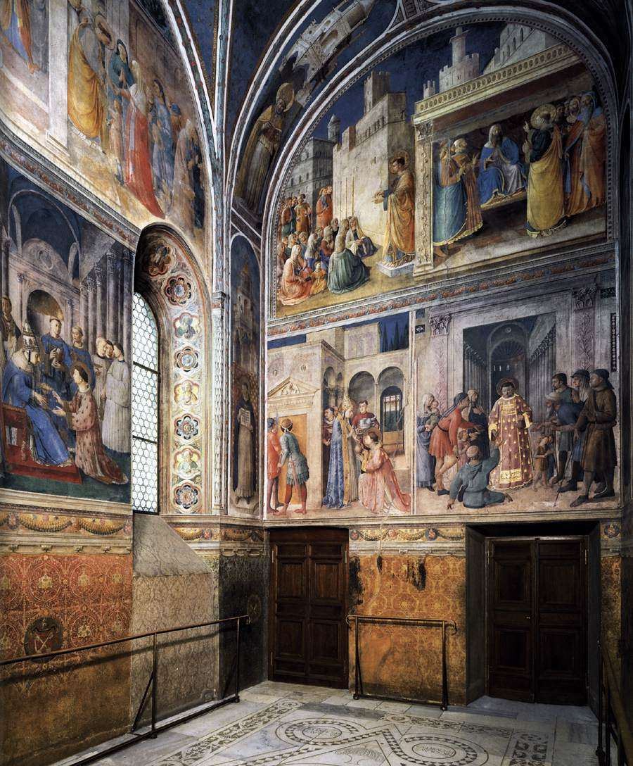 天使般的虔诚修士 安吉利科壁画 梵蒂冈教皇宫尼古拉厅 圣劳伦斯与圣司提反生平 知乎