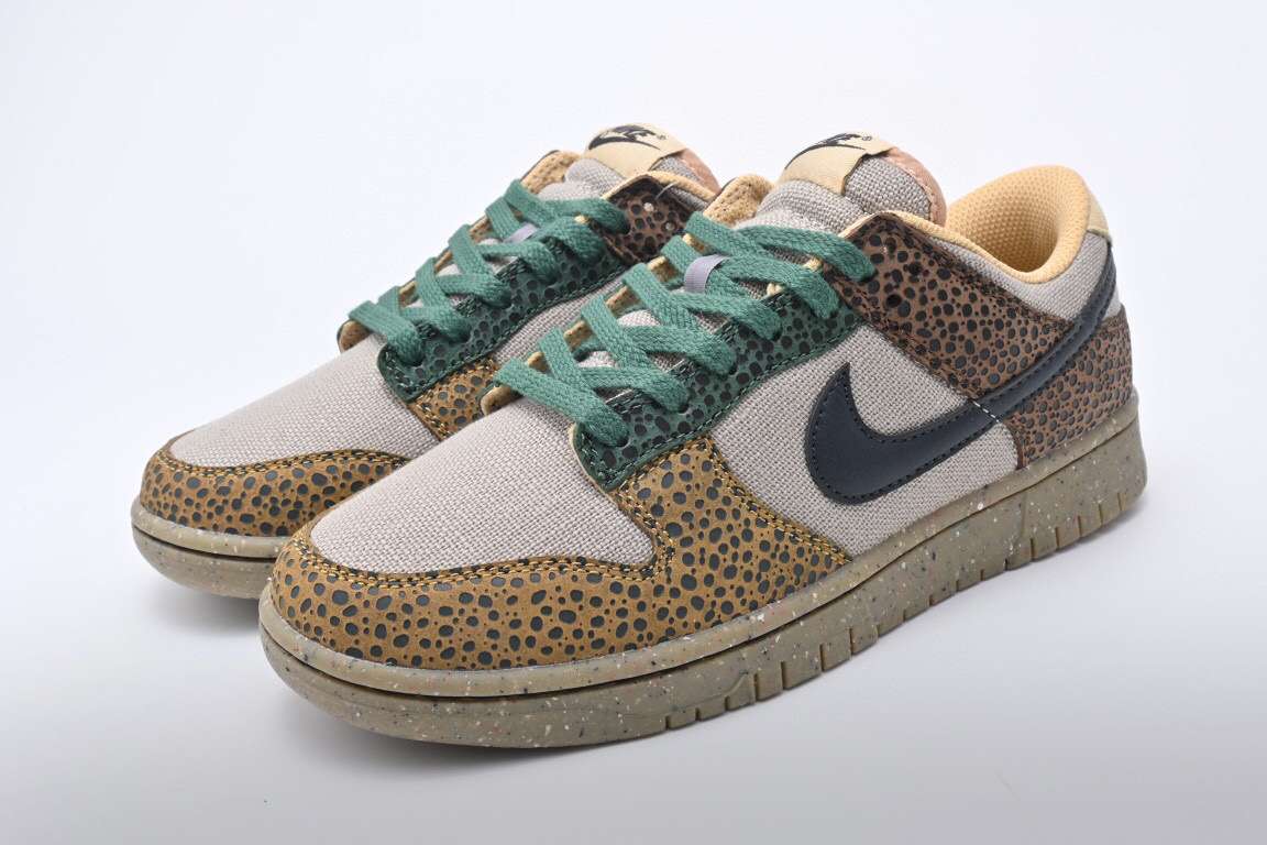 耐克Nike Dunk Low Safari 棕色石斑纹复古低帮板鞋- 知乎