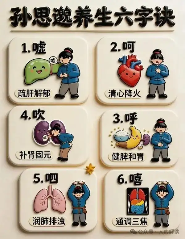 六字诀，最简单的呼吸吐纳功法-人的解读