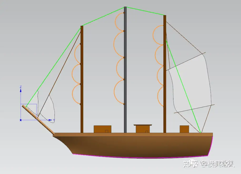 UG/NX 简易帆船模型，看看你能从中总结出多少技巧点？ - 知乎