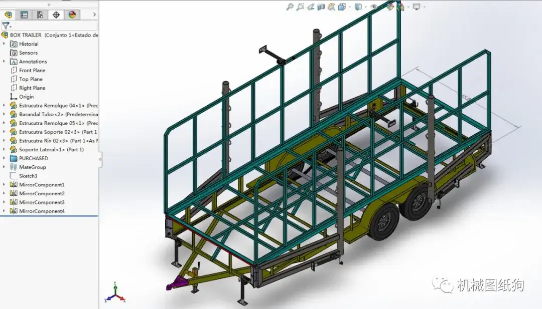 工程机械】BOX TRAILER箱式拖车3D图纸Solidworks设计附STEP - 知乎