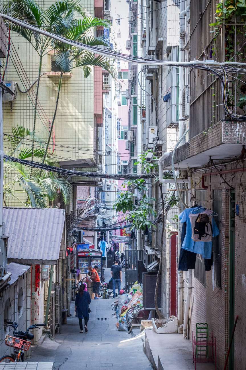 深圳平山村的小巷子