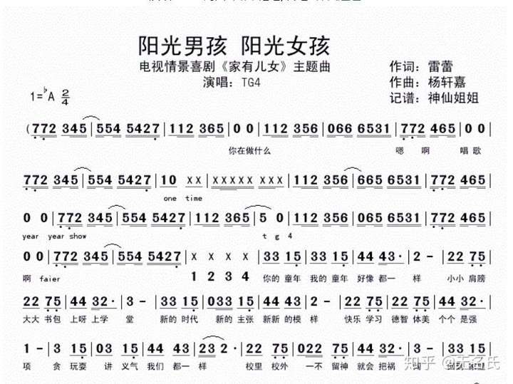 请问家有儿女片头曲里面的yeyeshuo和ggboy是什么含义