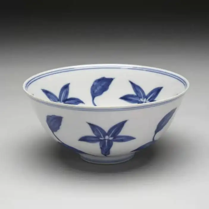 中国陶磁器 明成化 赤小皿 - 陶芸