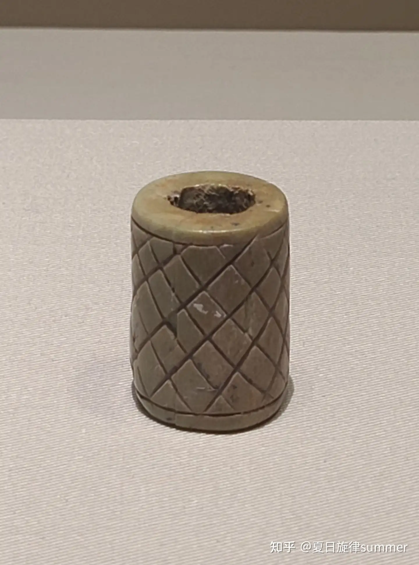 古印材 六面体の印紐 青銅器 時代物 骨董品 青錆