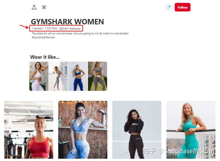 Gymshark Pinterest