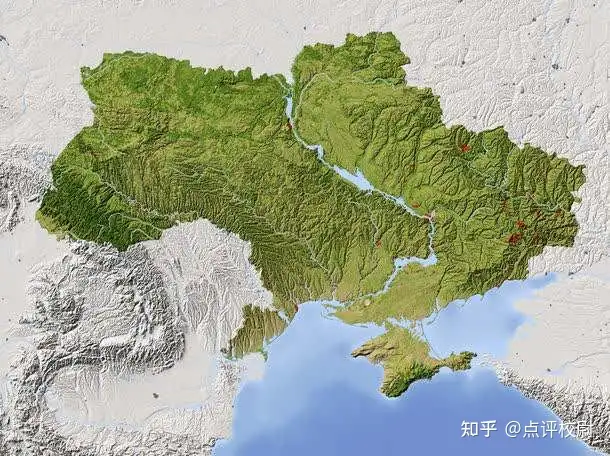 关于乌克兰（含三维地形图）（乌克兰地形的主要特征）