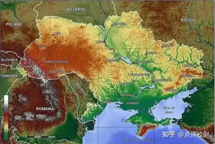关于乌克兰（含三维地形图）（乌克兰地形的主要特征）