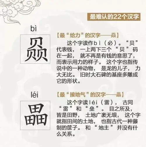 史上最难认的22个汉字 认识五个以上都算厉害 知乎
