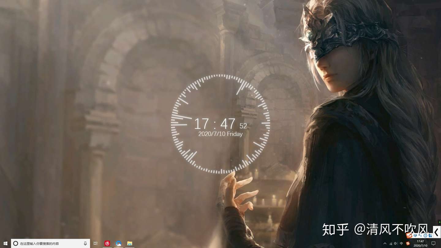 极美的win10桌面壁纸和极小实用工具插件 知乎