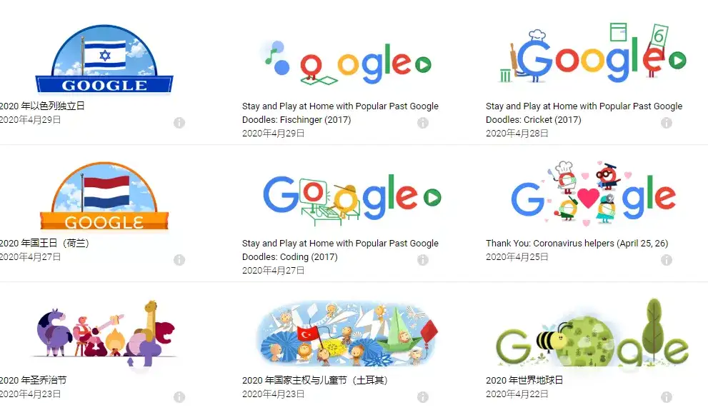 谷歌的搜索页小游戏也出 怀旧服 了 知乎