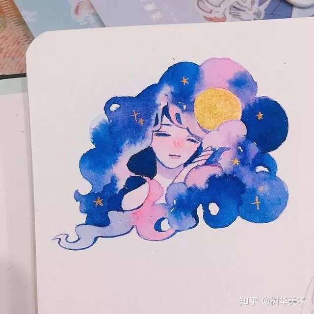 用水彩来画古风人物漫画 让人一眼就爱上 知乎