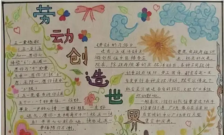 五一劳动节手抄报精选！孩子一定能用到！赶紧收藏