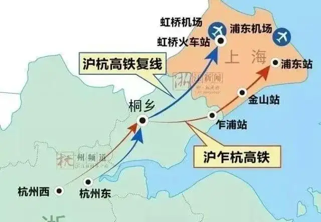 沪乍杭高铁线路图图片